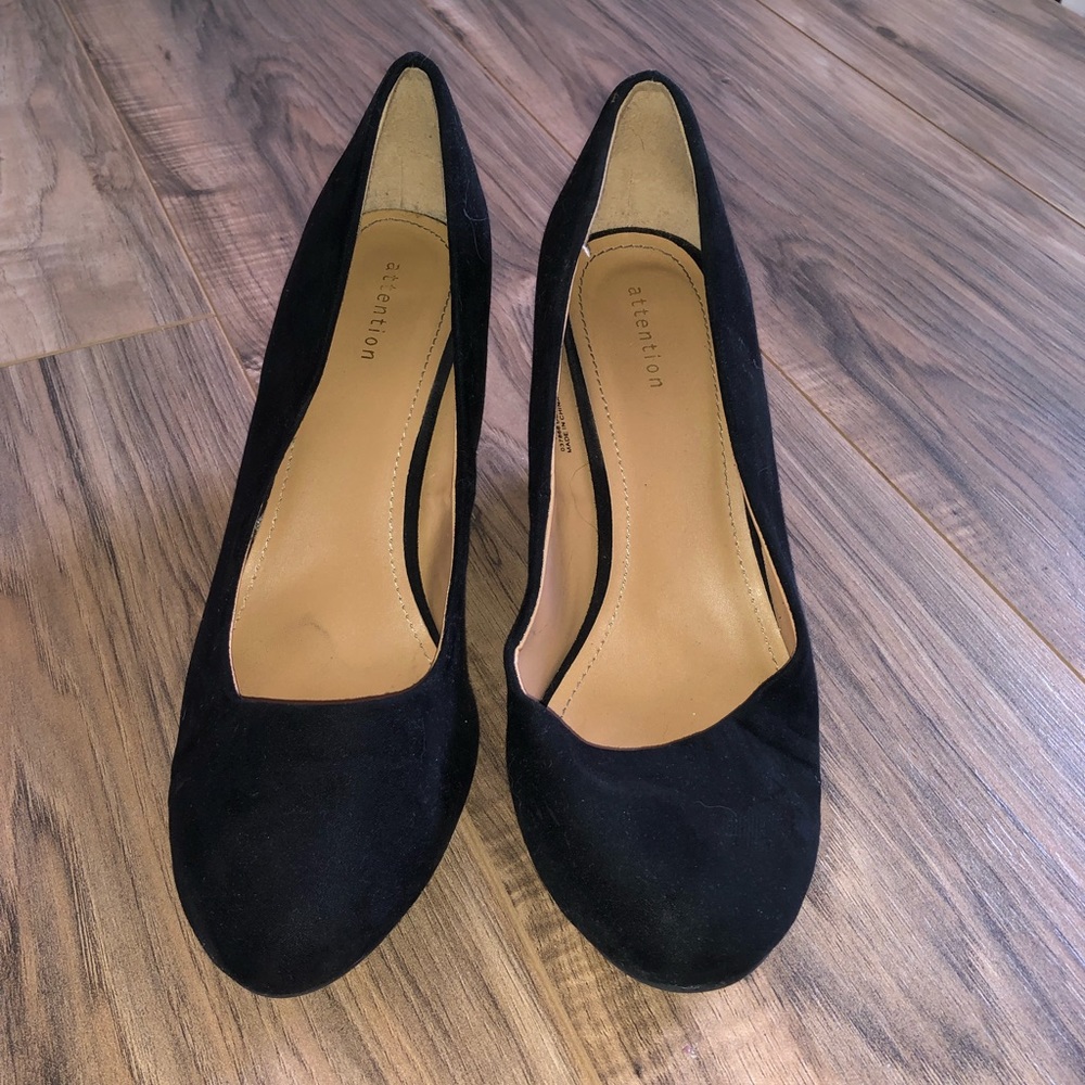 black attention wedges 7 1/2